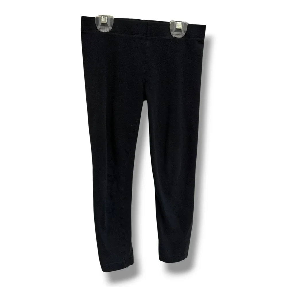 The Children's Place Girls Black Capri Leggings Size M 7/8 Stretch Cotton